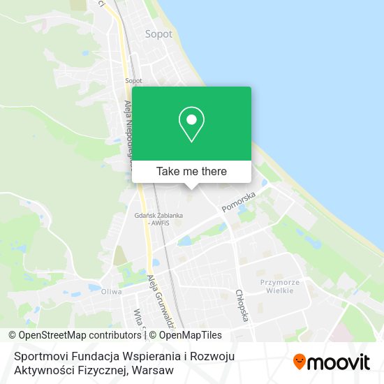 Sportmovi Fundacja Wspierania i Rozwoju Aktywności Fizycznej map