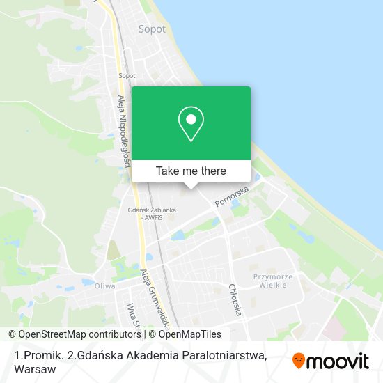 1.Promik. 2.Gdańska Akademia Paralotniarstwa map