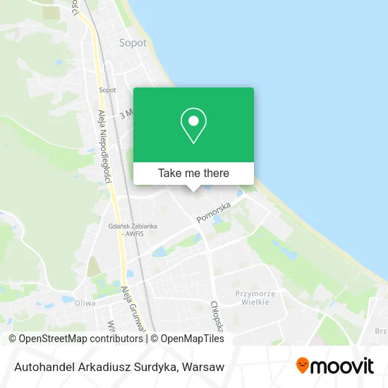 Карта Autohandel Arkadiusz Surdyka