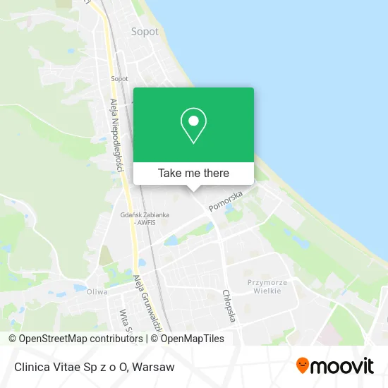 Карта Clinica Vitae Sp z o O