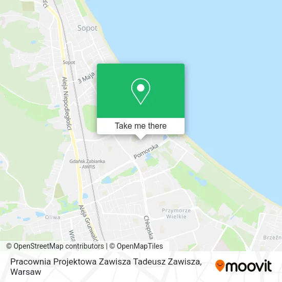 Карта Pracownia Projektowa Zawisza Tadeusz Zawisza