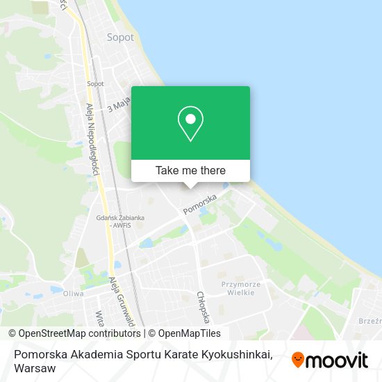 Pomorska Akademia Sportu Karate Kyokushinkai map