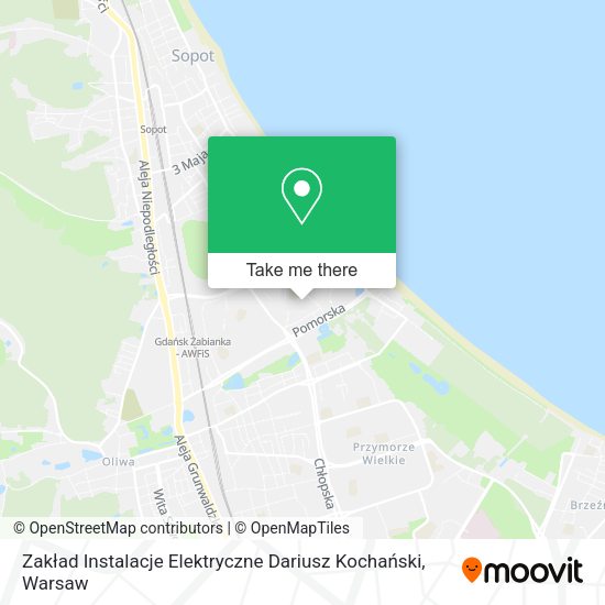 Zakład Instalacje Elektryczne Dariusz Kochański map