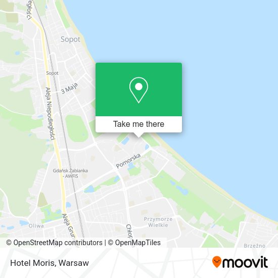 Hotel Moris map