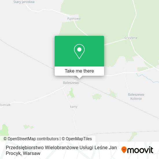 Przedsiębiorstwo Wielobranżowe Usługi Leśne Jan Procyk map