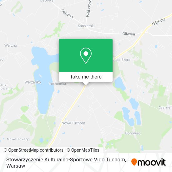 Карта Stowarzyszenie Kulturalno-Sportowe Vigo Tuchom