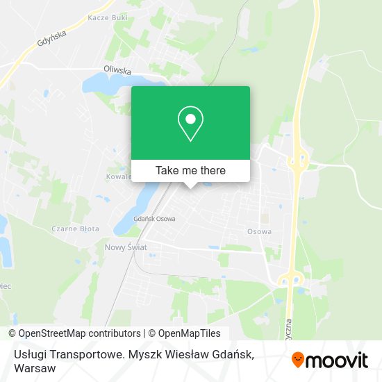 Usługi Transportowe. Myszk Wiesław Gdańsk map