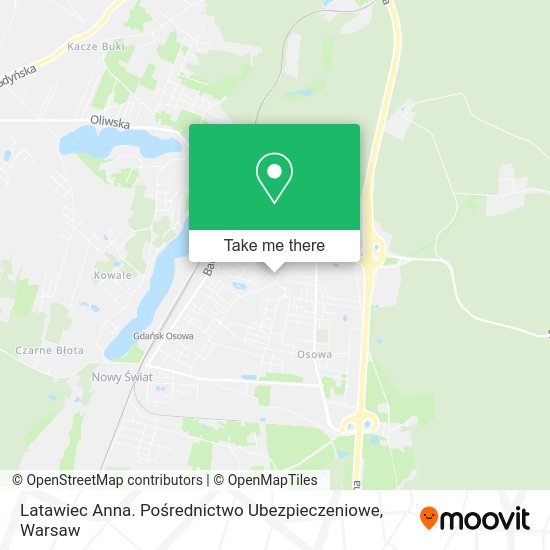 Latawiec Anna. Pośrednictwo Ubezpieczeniowe map