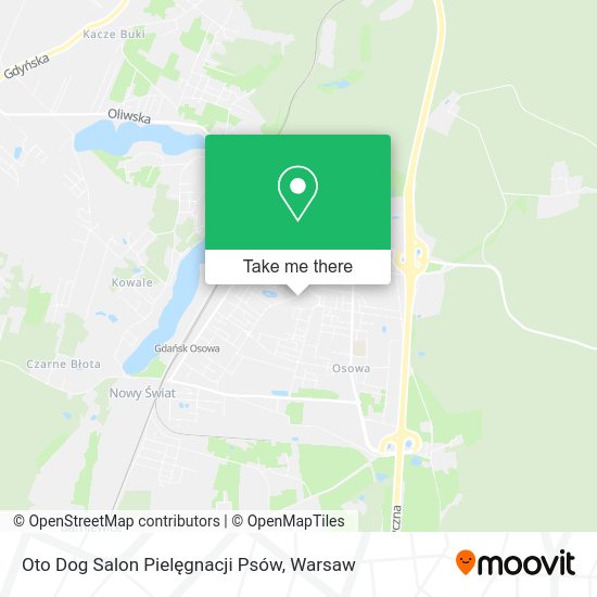 Oto Dog Salon Pielęgnacji Psów map