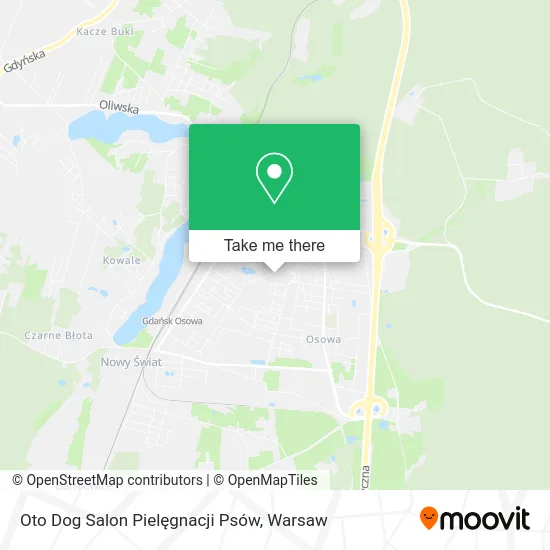 Карта Oto Dog Salon Pielęgnacji Psów