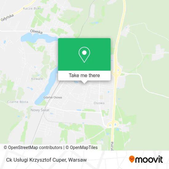 Ck Usługi Krzysztof Cuper map