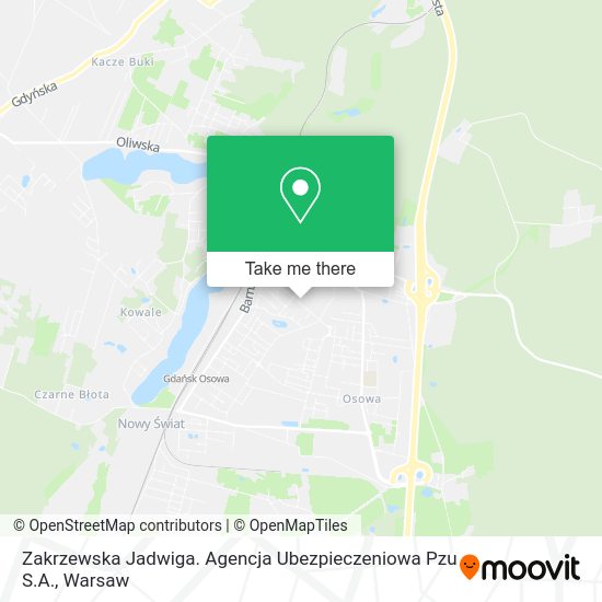 Zakrzewska Jadwiga. Agencja Ubezpieczeniowa Pzu S.A. map