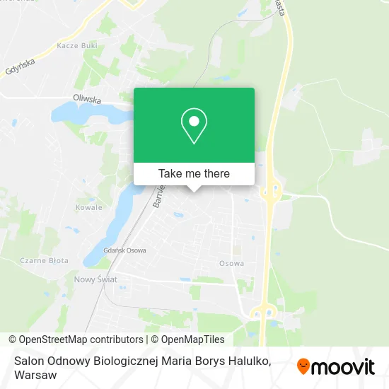 Карта Salon Odnowy Biologicznej Maria Borys Halulko