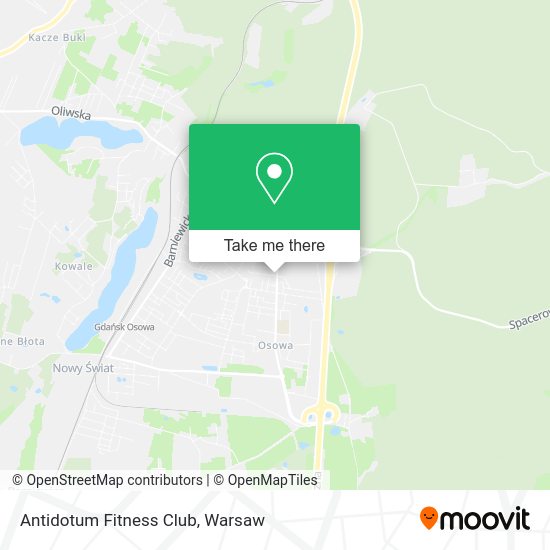 Antidotum Fitness Club map