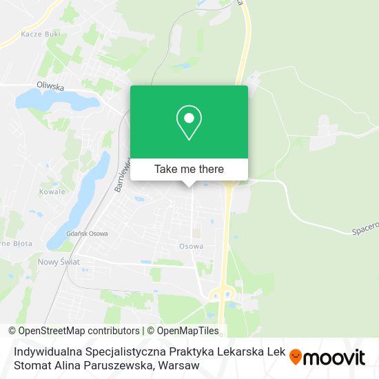 Indywidualna Specjalistyczna Praktyka Lekarska Lek Stomat Alina Paruszewska map