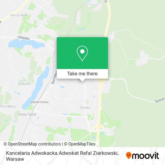 Kancelaria Adwokacka Adwokat Rafal Ziarkowski map