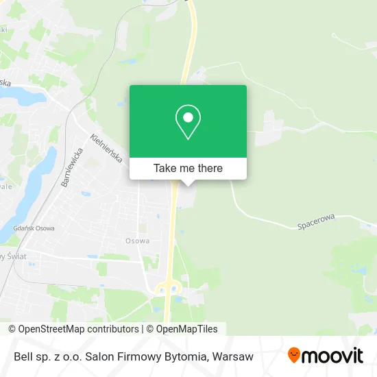 Карта Bell sp. z o.o. Salon Firmowy Bytomia