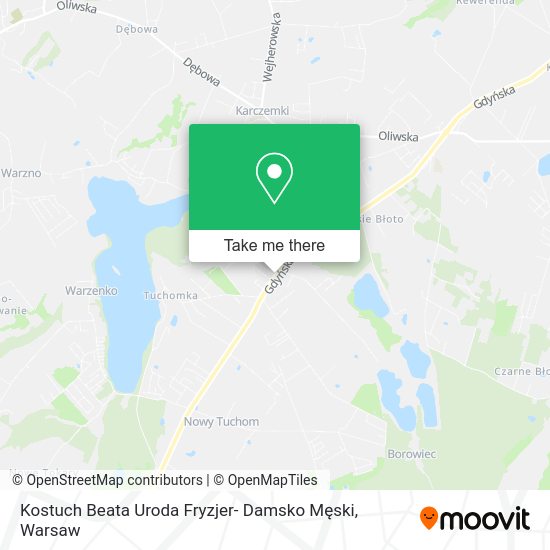 Kostuch Beata Uroda Fryzjer- Damsko Męski map