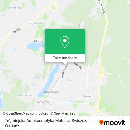 Trójmiejska Autokosmetyka Mateusz Świszcz map