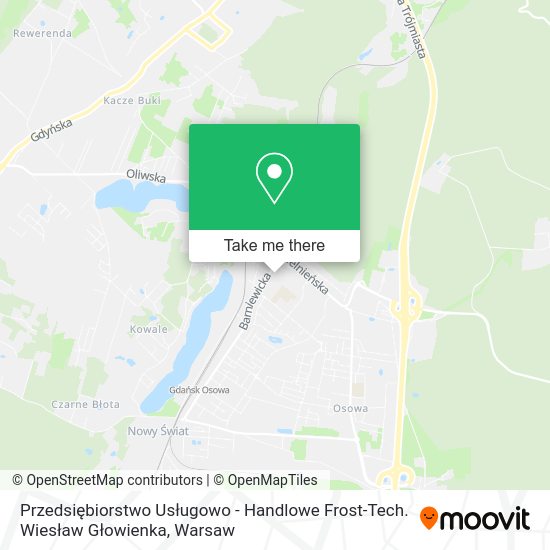 Przedsiębiorstwo Usługowo - Handlowe Frost-Tech. Wiesław Głowienka map