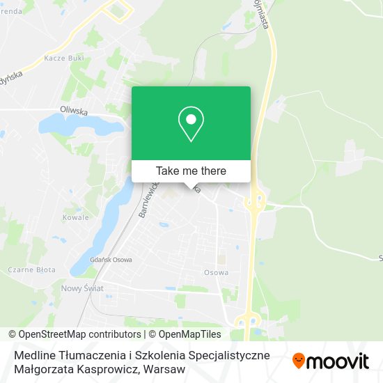 Medline Tłumaczenia i Szkolenia Specjalistyczne Małgorzata Kasprowicz map