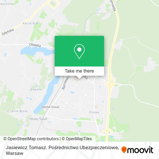 Jasiewicz Tomasz. Pośrednictwo Ubezpieczeniowe map