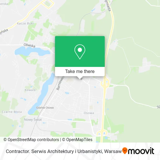 Карта Contractor. Serwis Architektury i Urbanistyki