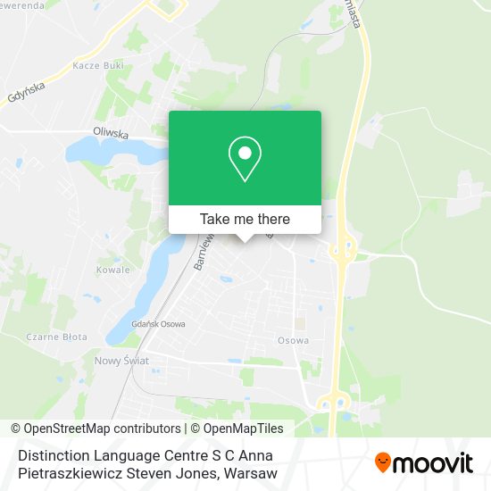 Distinction Language Centre S C Anna Pietraszkiewicz Steven Jones map