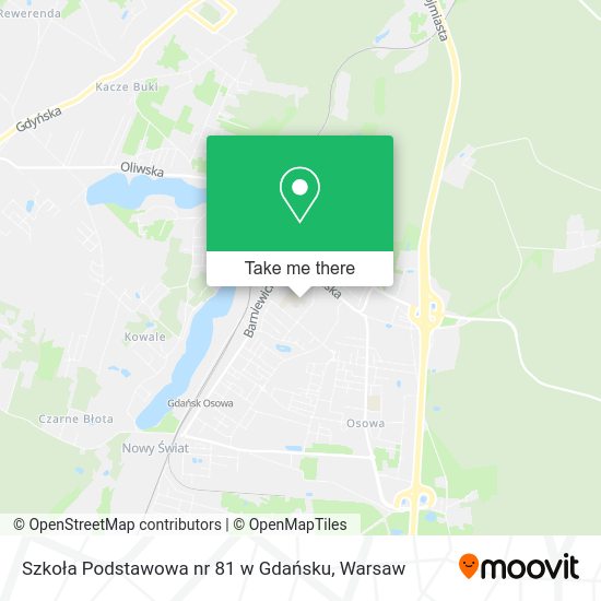 Szkoła Podstawowa nr 81 w Gdańsku map