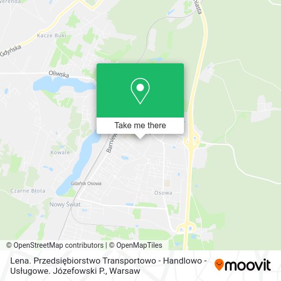 Lena. Przedsiębiorstwo Transportowo - Handlowo - Usługowe. Józefowski P. map