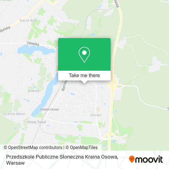 Przedszkole Publiczne Słoneczna Kraina Osowa map