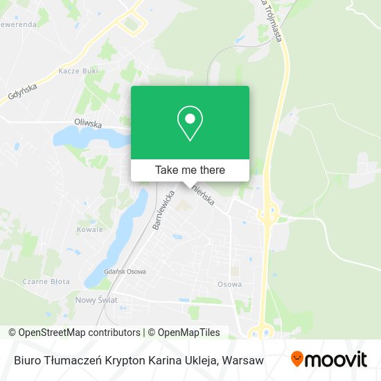 Biuro Tłumaczeń Krypton Karina Ukleja map