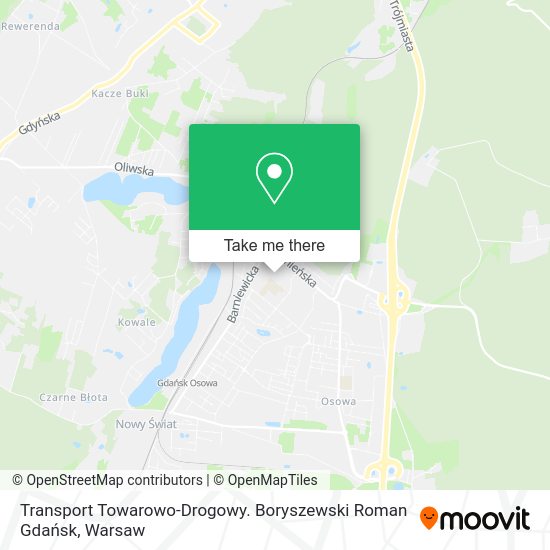 Transport Towarowo-Drogowy. Boryszewski Roman Gdańsk map