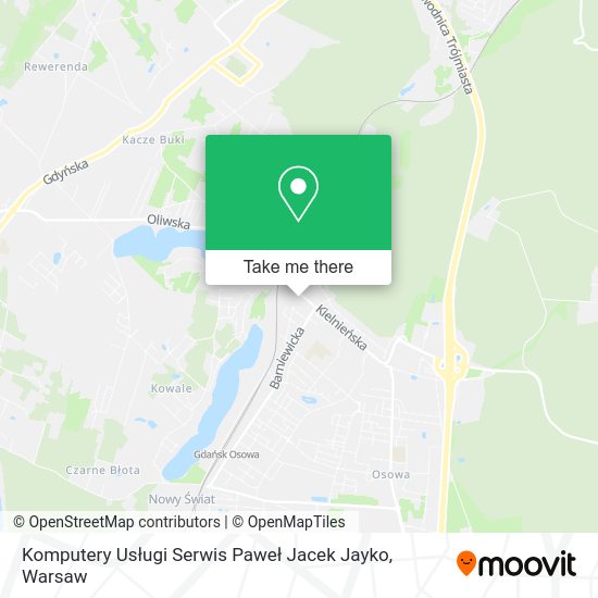 Komputery Usługi Serwis Paweł Jacek Jayko map