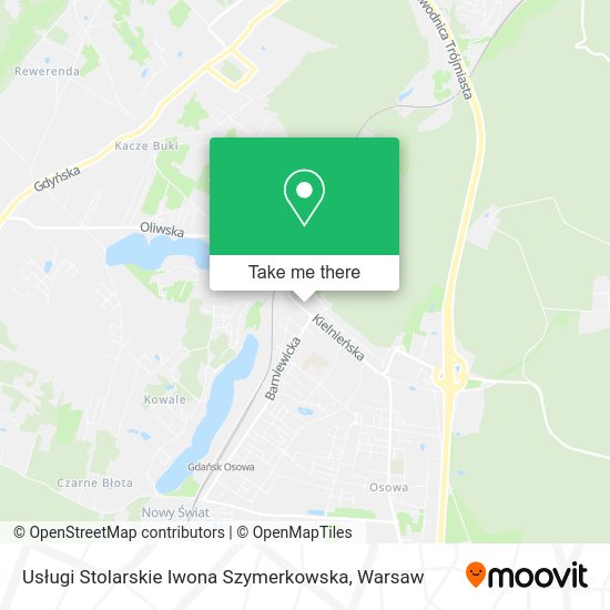 Usługi Stolarskie Iwona Szymerkowska map