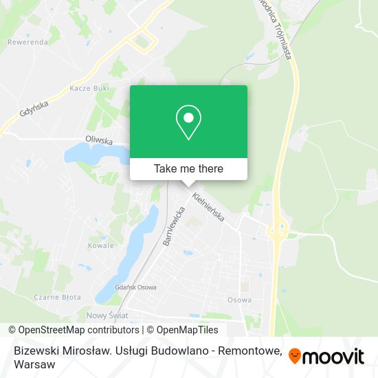 Bizewski Mirosław. Usługi Budowlano - Remontowe map