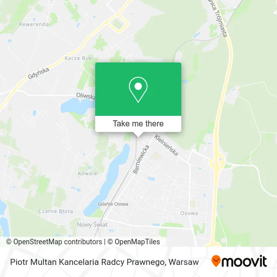 Карта Piotr Multan Kancelaria Radcy Prawnego