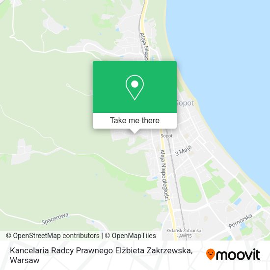 Kancelaria Radcy Prawnego Elżbieta Zakrzewska map