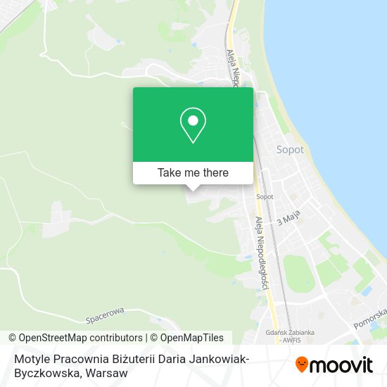 Motyle Pracownia Biżuterii Daria Jankowiak-Byczkowska map