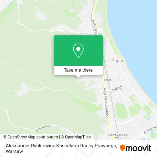 Карта Aleksander Rynkiewicz Kancelaria Radcy Prawnego