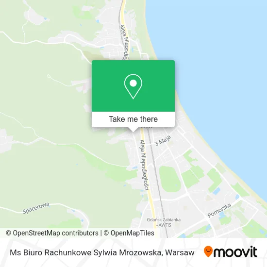 Карта Ms Biuro Rachunkowe Sylwia Mrozowska