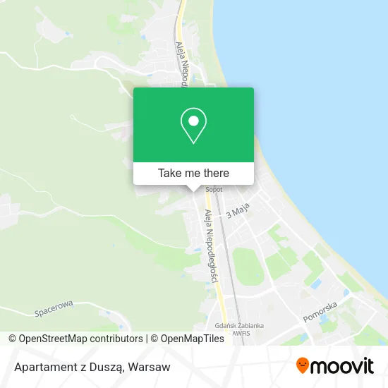 Карта Apartament z Duszą