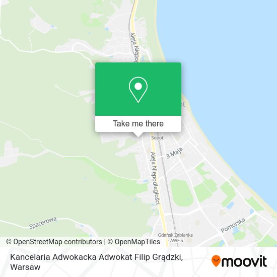 Kancelaria Adwokacka Adwokat Filip Grądzki map