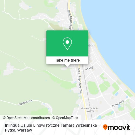 Inlinqua Uslugi Lingwistyczne Tamara Wrzesinska Pytka map