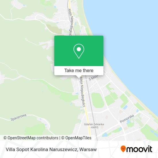 Карта Villa Sopot Karolina Naruszewicz