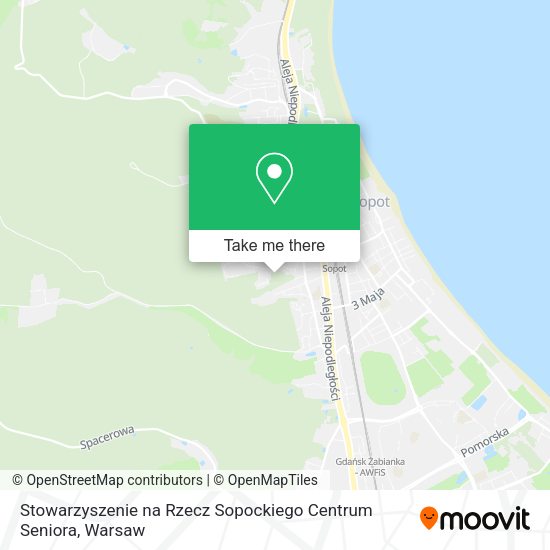 Карта Stowarzyszenie na Rzecz Sopockiego Centrum Seniora