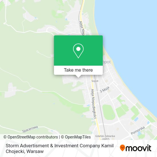 Storm Advertisment & Investment Company Kamil Chojecki map