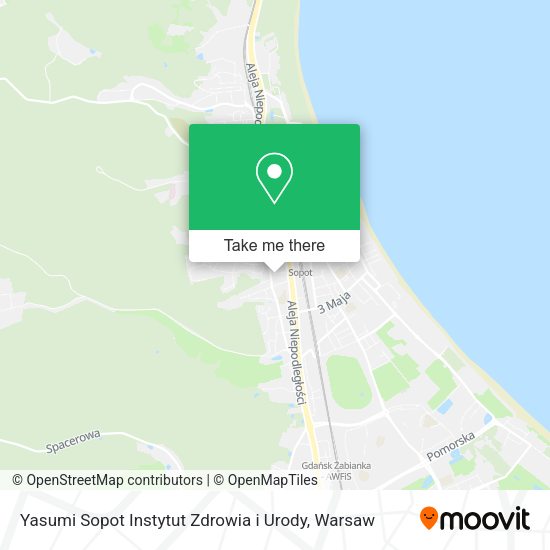 Yasumi Sopot Instytut Zdrowia i Urody map