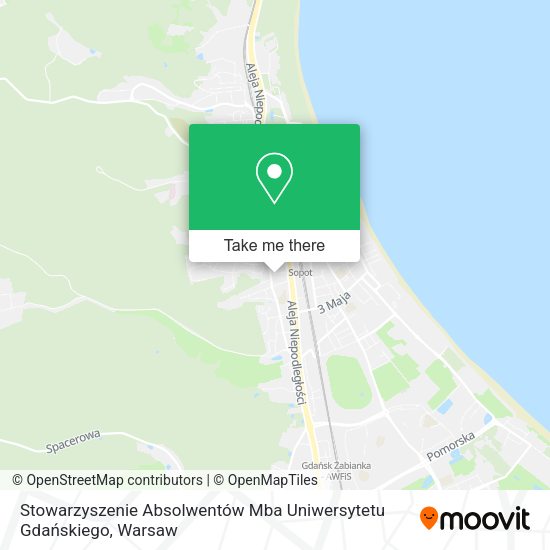 Stowarzyszenie Absolwentów Mba Uniwersytetu Gdańskiego map