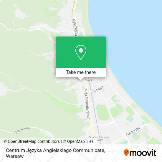Centrum Języka Angielskiego Communicate map